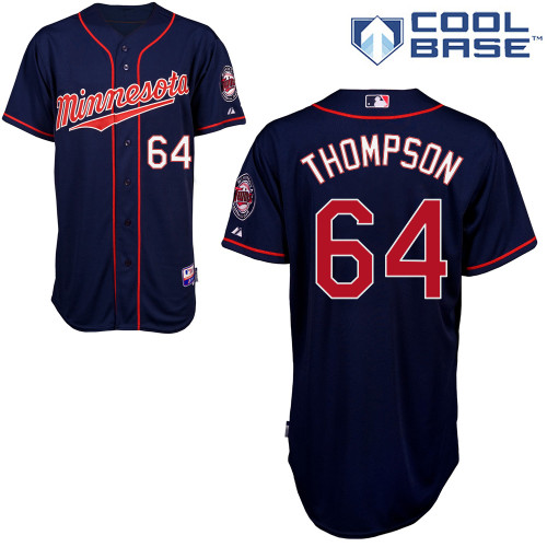 Aaron Thompson #64 Youth Baseball Jersey-Minnesota Twins Authentic 2014 ALL Star Alternate Navy Cool Base MLB Jersey